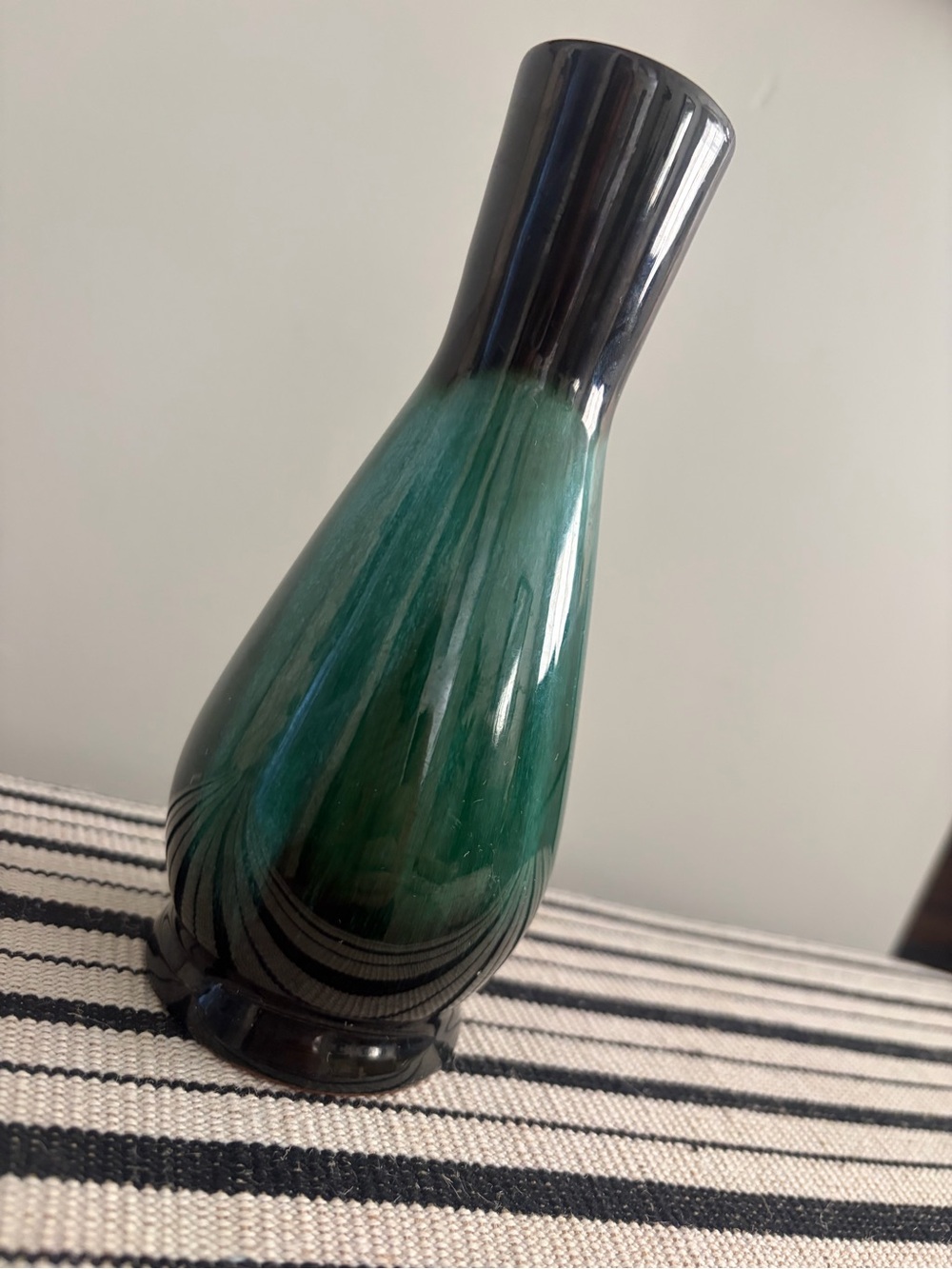 vintage Blue Mountain Pottery drip glaze bud vase